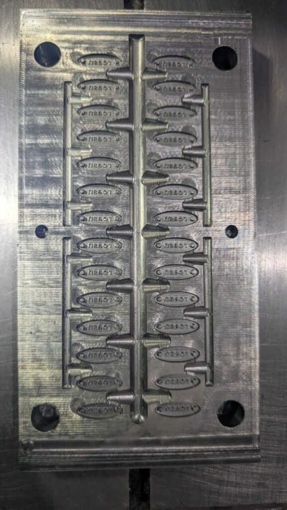 Precision metal casting dies and finished cast components